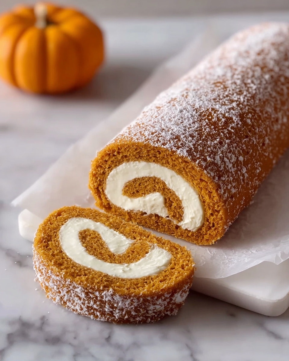 Fall Pumpkin Spice Roll Cake Recipe