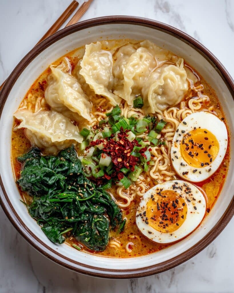 Dumpling Ramen Bowl Recipe